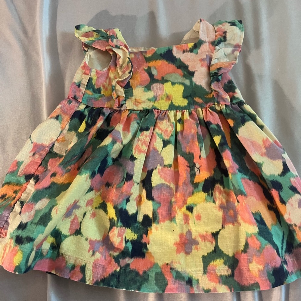 GAP Baby Dress with Vibrant Floral Design